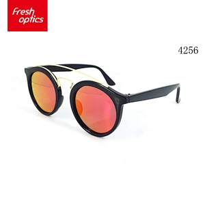 4256 Round Plastic Sunglasses,Double Bridge Sunglass,Sunglass Wholesale
