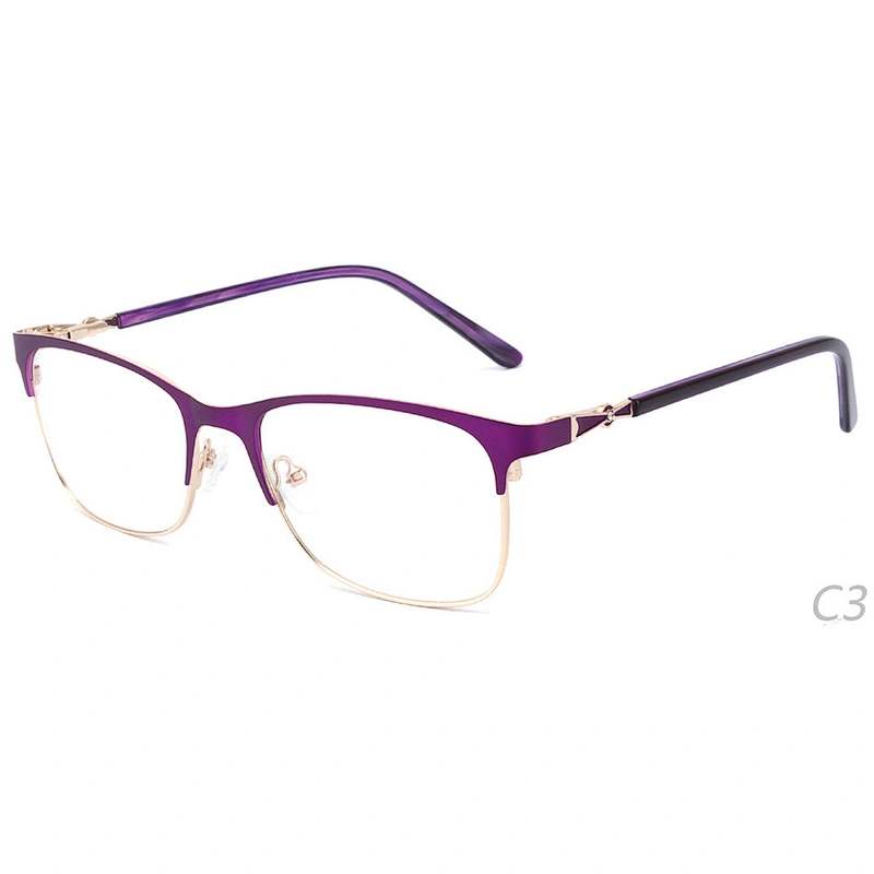 Custom square shape metal optical frames ready to ship