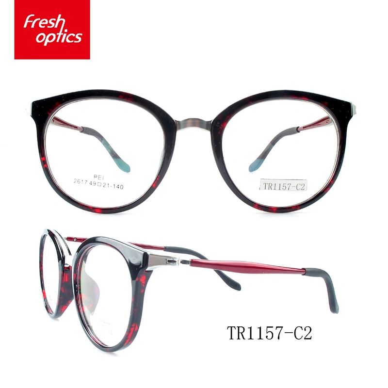 TR1157 Metal Bridge Round Optical Eyewear,TR90 Optical Frames