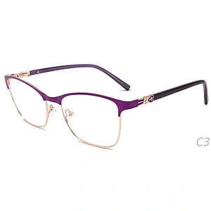 Best design diamond online spectacles prescription metal optical frames ready stock