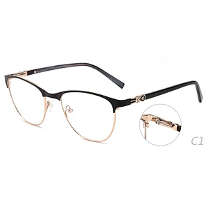 computer diamond eyeglasses stainless optical frames ready stock