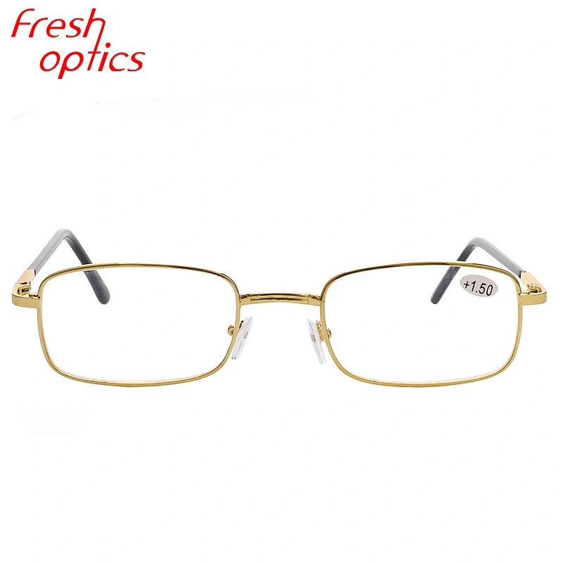 Cheap prescription metal frames iron reading glasses for men and women ready to ship