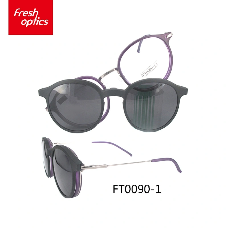 FT0090 Wholesale Super light non-slip tr90 clip on sunglasses china