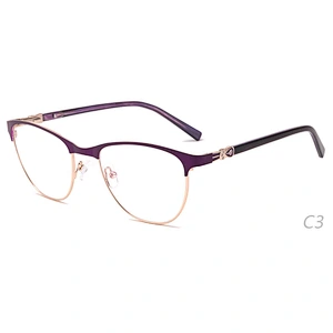 computer diamond eyeglasses stainless optical frames ready stock