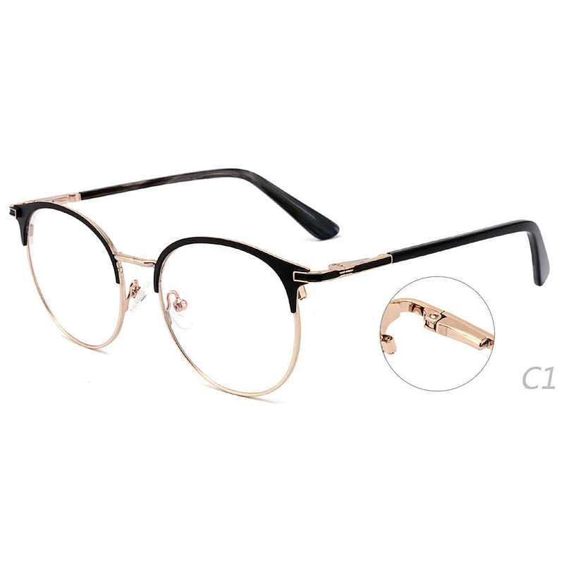 Factory good sale ready stock round metal optical eyewear frames eyeglasses