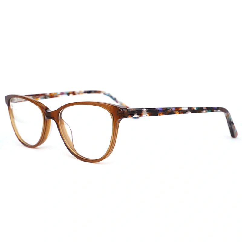 FB5387 China eyeglass manufacturer beautiful optical frames fashion acetate material frame