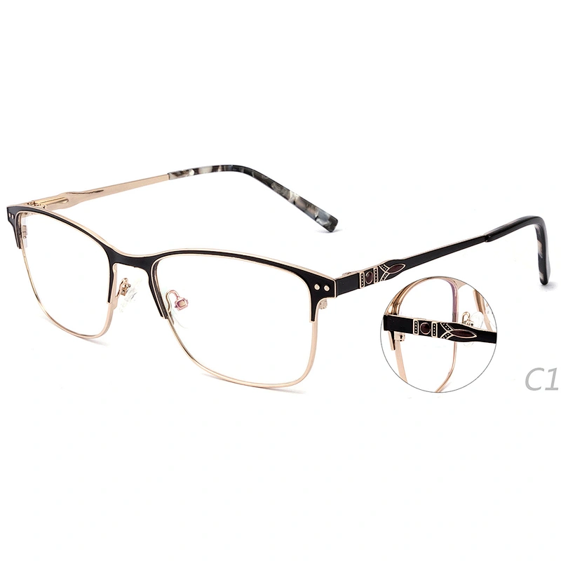 Manufacture new design fashion cheap metal optical eye glasses frames ready stock
