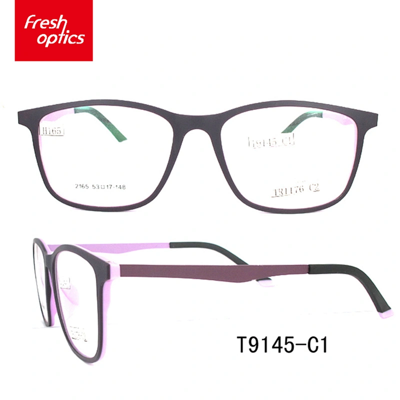 T9145 High quality flexible plastic retro eye wear optical frame for women