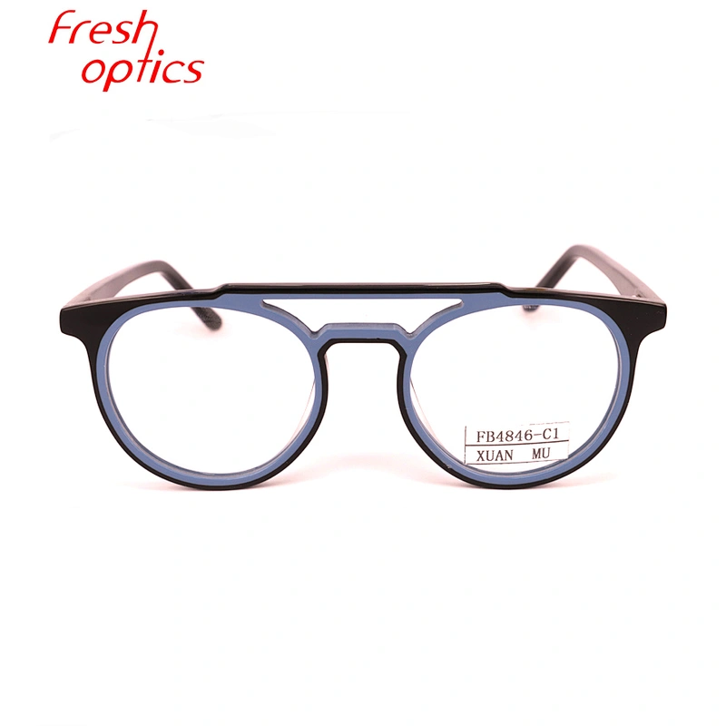 FB4846 Wholesales reading glasses acetate material optic eyeglasses frame