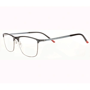 Fashionable half frame eyeglasses