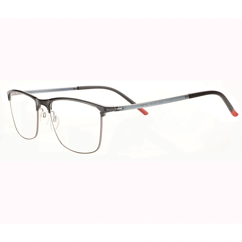 Fashionable half frame eyeglasses