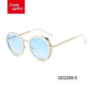 GD2269 Professional manufacture italian wrap sunglasses round men