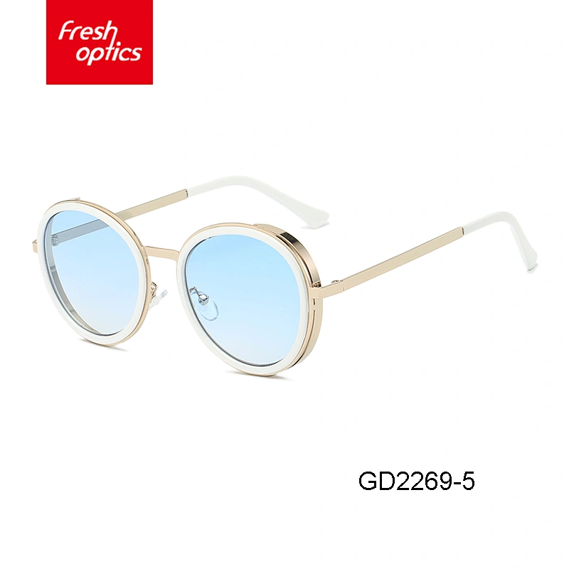 GD2269 Professional manufacture italian wrap sunglasses round men