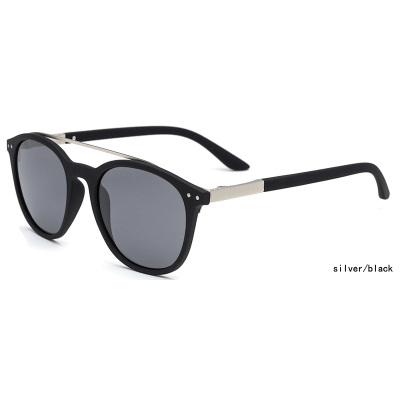 Hot sell high quality TR 90 sun glasses UV400 polarized double bridge sunglasses for men