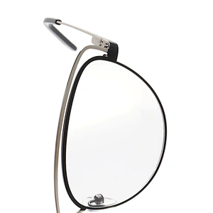 fashion double bridge clear cat eye glasses metal optical frames for young girl