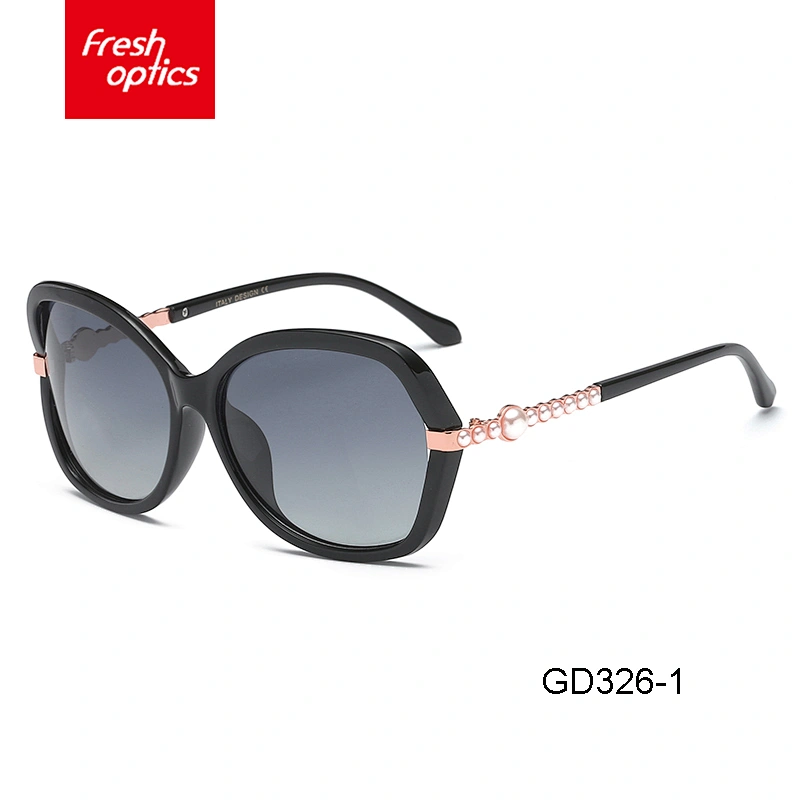 GD326 Factory directly provide high quality cat eye sun glasses pearl tags for sunglasses