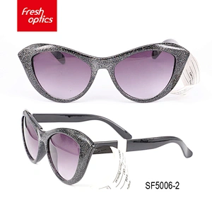SF5006 High quality durable using various logo printing crystal kiss sunglasses wholesale