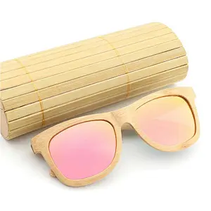 Bamboo sunglasses custom wood polarized UV400 lenses sun glasses for sale
