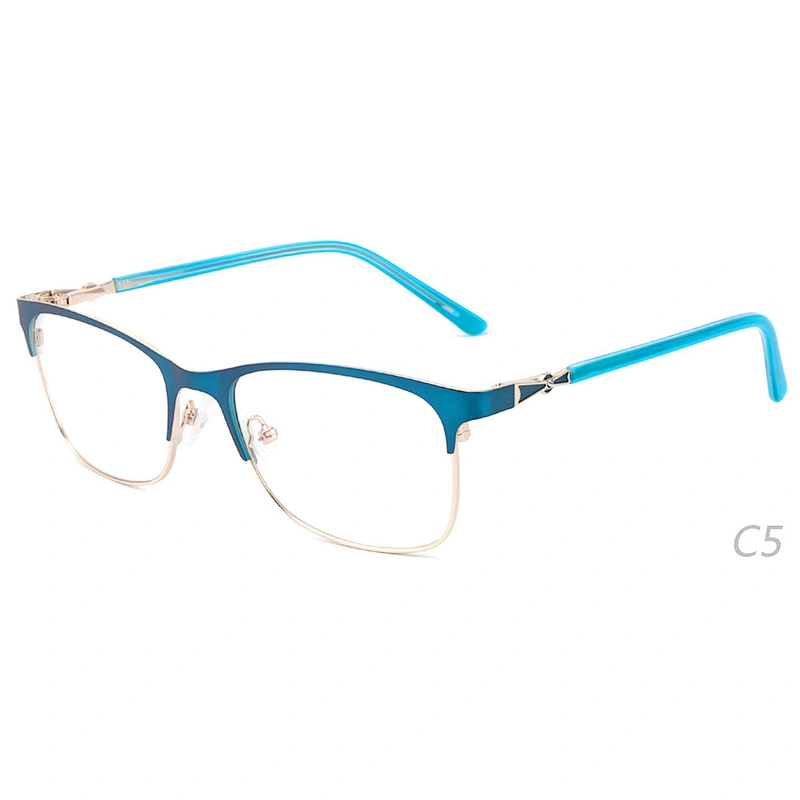 Custom square shape metal optical frames ready to ship