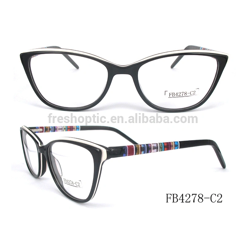 FB4278 Wholesale acetate frames luxury eye glasses with spring hinge