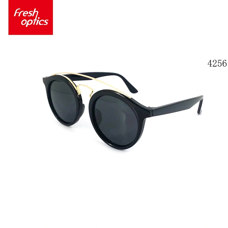 4256 Round Plastic Sunglasses,Double Bridge Sunglass,Sunglass Wholesale