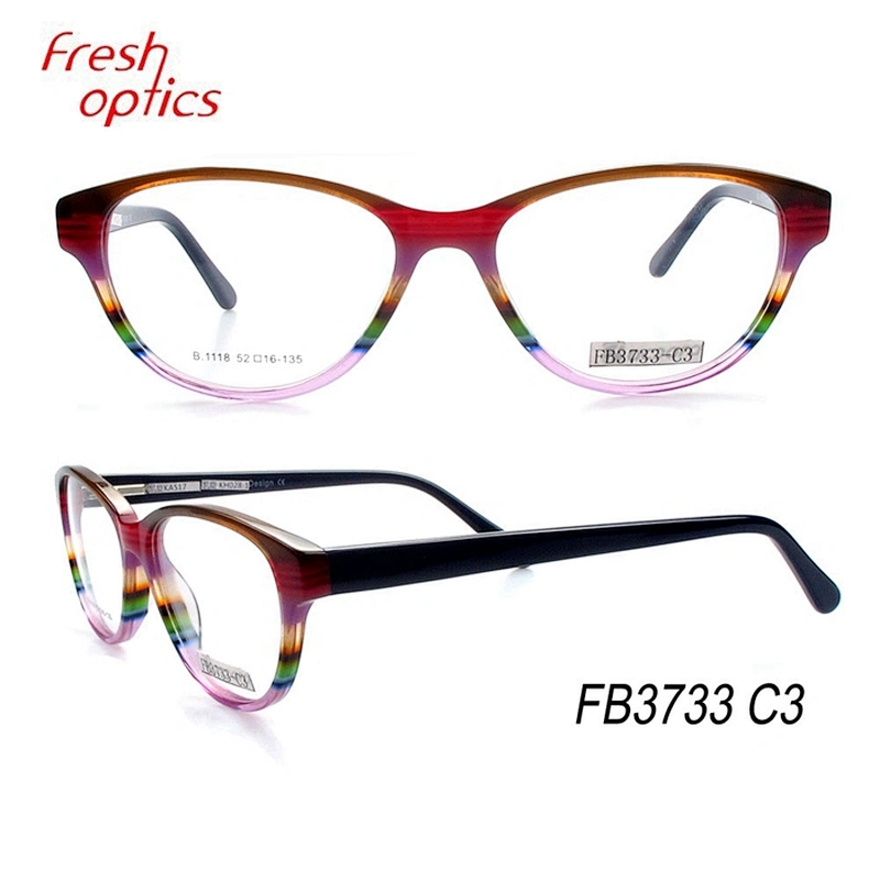 Fashion Acetate Optical Frame Design Eye Glasses