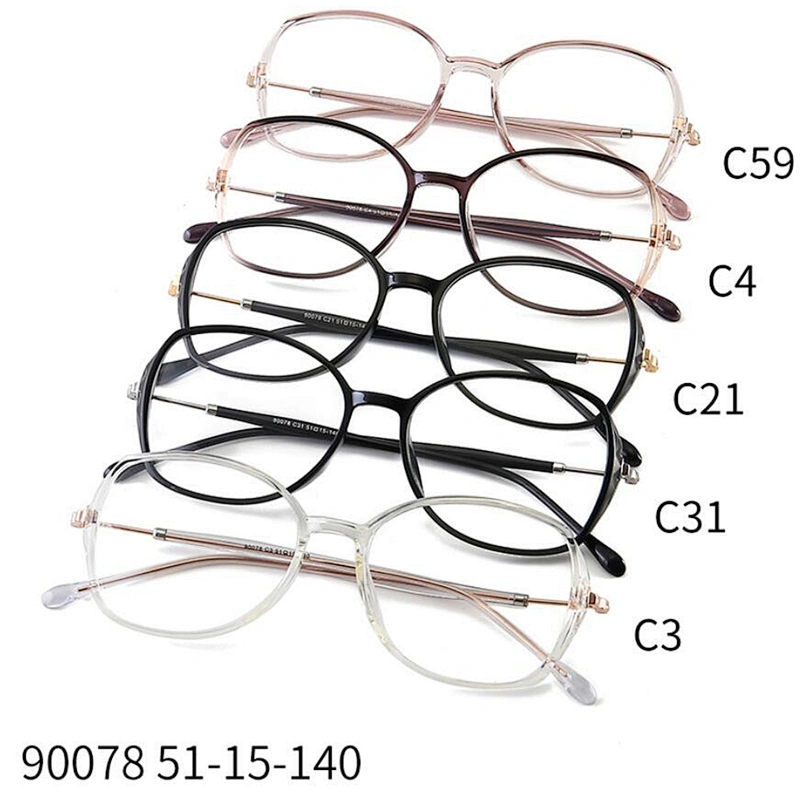 Ready stock spectacle style thin temple eyewear TR90 plastic eyeglass optical frames
