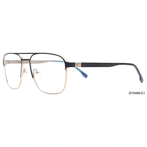 2020 custom made big square stainless steel optical glasses frame for mans