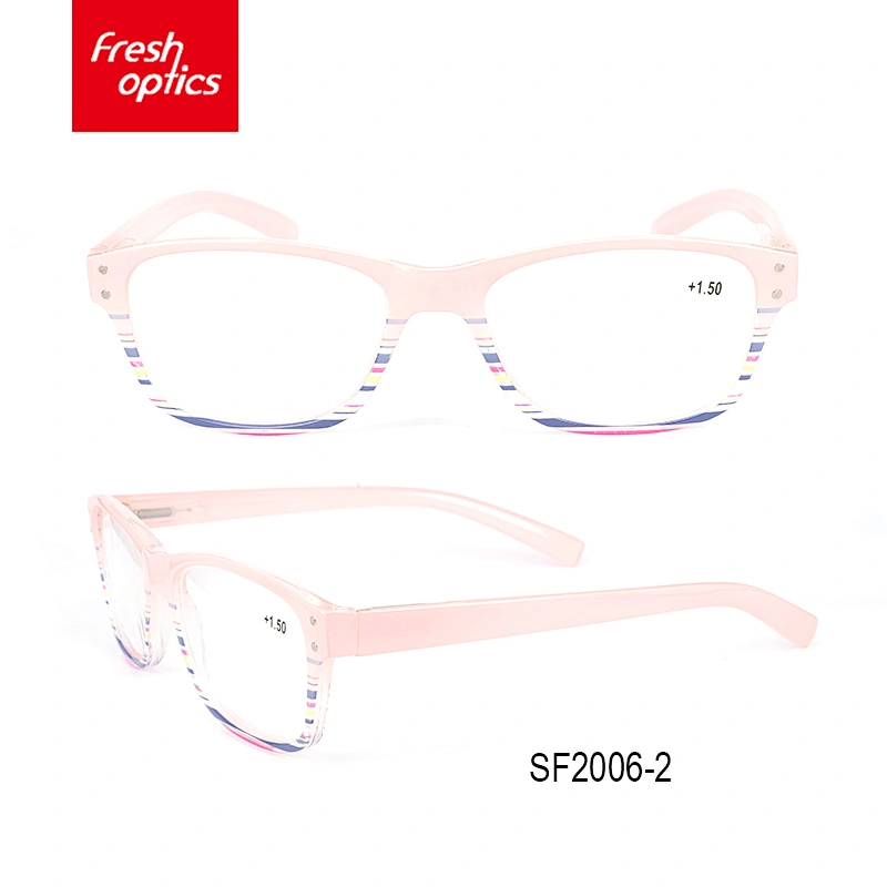 SF2006 Attractive price new type cheap round reading glasses with led lights