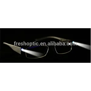 China wholesale LED black PC reading glasses plastic frames in reading glasses magneic from China
