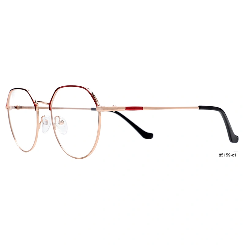 Italy design progressive specs clear lens silver optical frames eyeglasses men women