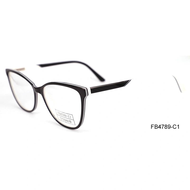 FB4789 hand polished optical glasses high fashion eyeglass acetate eyeglasses frame wholesale