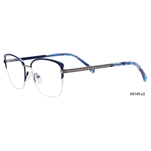 Luxury Korean vitality sexy women's half frame eyewear optical frames brand name