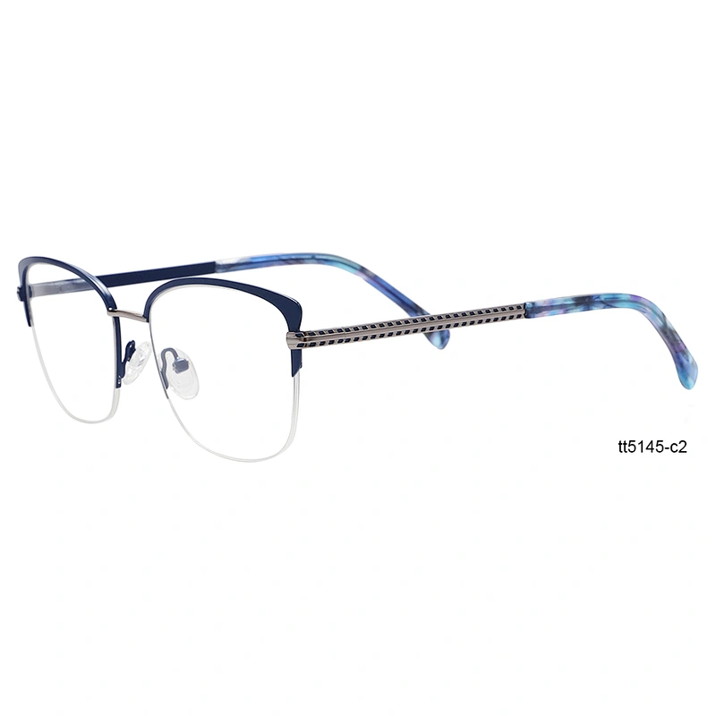 Luxury Korean vitality sexy women's half frame eyewear optical frames brand name