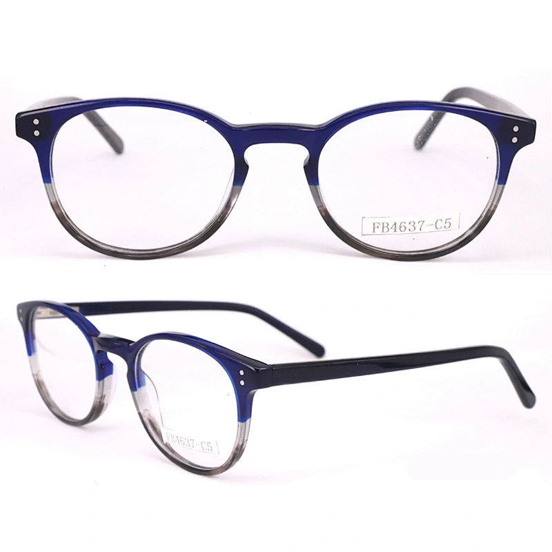 FB4637  Wholesale acetate modern stripe korean optical frames