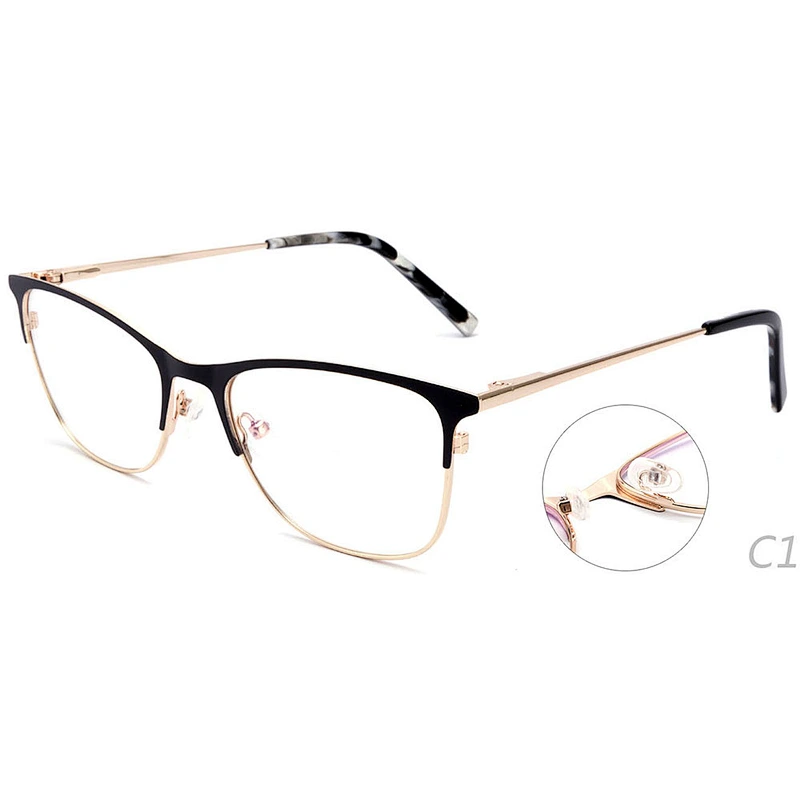 High quality most popular metal optical eyeglasses frames ready goods
