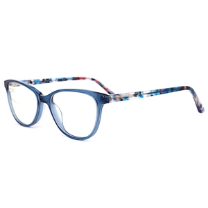 FB5387 China eyeglass manufacturer beautiful optical frames fashion acetate material frame