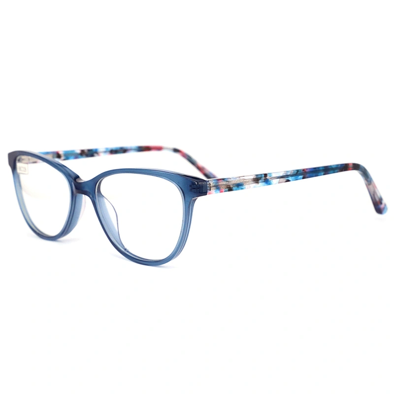 FB5387 China eyeglass manufacturer beautiful optical frames fashion acetate material frame