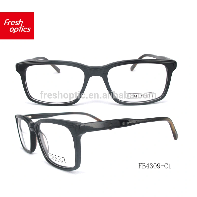 FB4309 Changeable color eyeglass frames fashion acetate optical frame men square eyeglass frames
