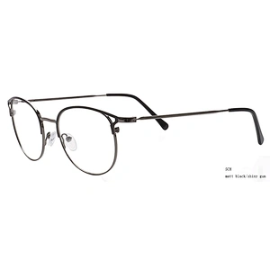 Clear lenses mens soft vintage round metal eye glasses optical frames 1 piece 2019