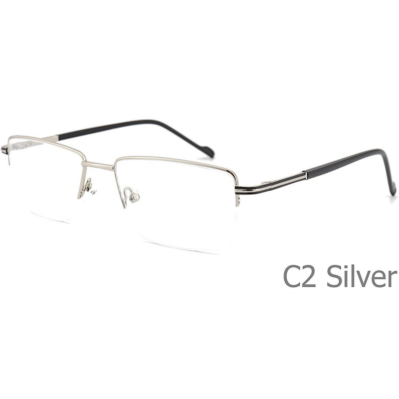 2019 cheap ready stock online retailer metal optical eyeglasses half frame for men