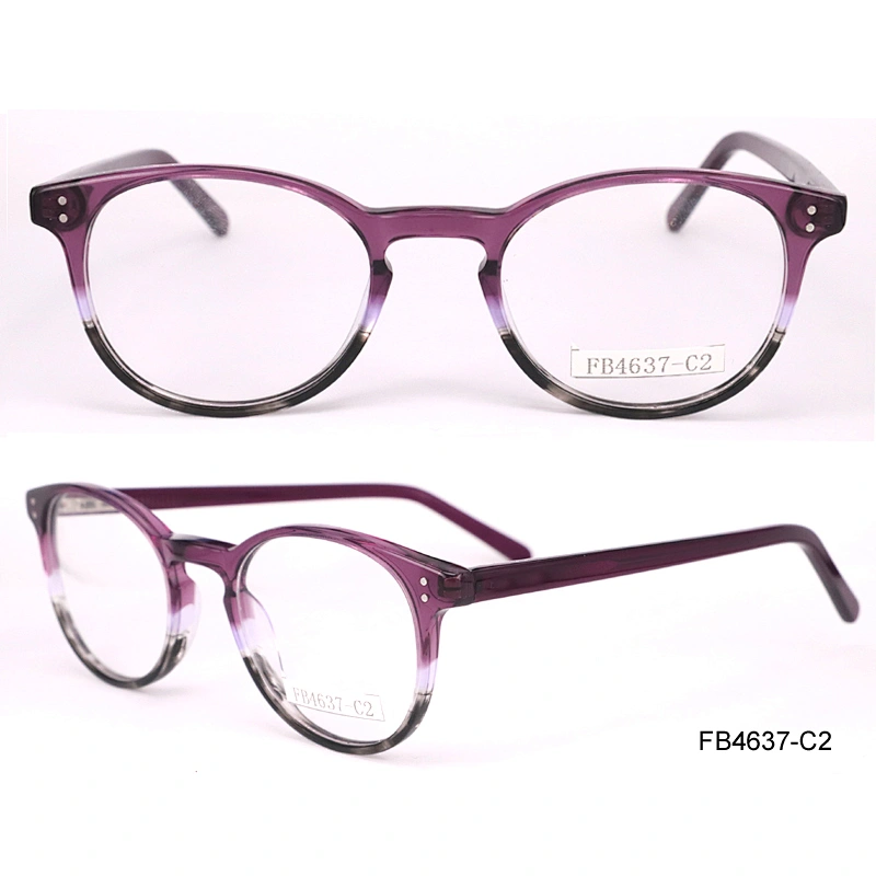 FB4637 hand made acetate optical frames western style eyeglasses fashion spectacles