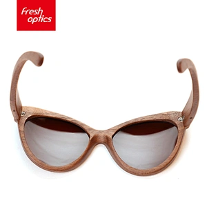 JK56145 Cheap price kids bamboo sunglasses wood eyewear