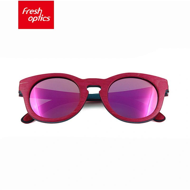W5630 Fashion womens bamboo wood sunglasses 2018