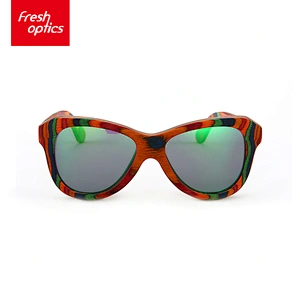 6W003 Color wood grain sunglasses,fashion polarized wooden sunglasses