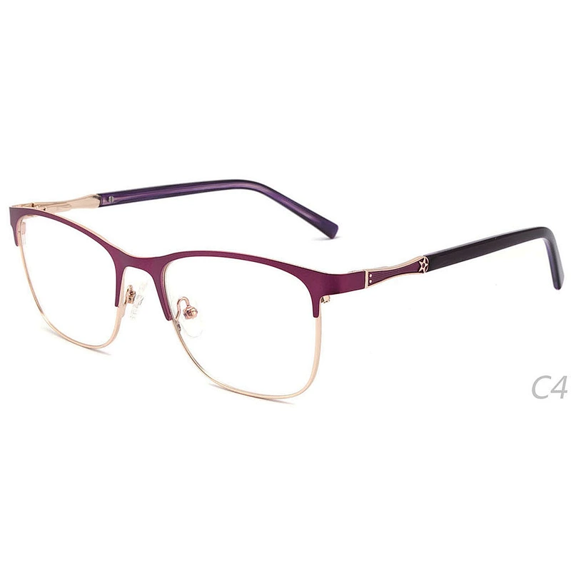 China latest spectacle women's optical glasses ready stock frames