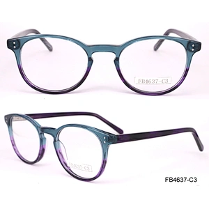 FB4637 hand made acetate optical frames western style eyeglasses fashion spectacles