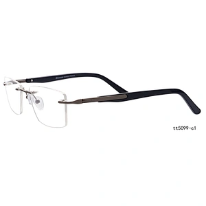 Men spectacle frame eyeglasses rimless frames glasses optical eyewear