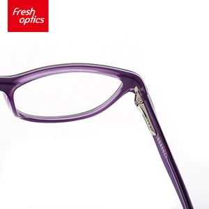 FB3782 OEM Double Layer Vogue Acetate Optical Glasses Frame Stainless Steel