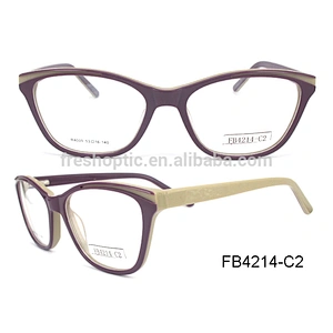 FB4214 Acetate Wooden Optical Glasses acetate eyeglass frames wholesale reading glasses